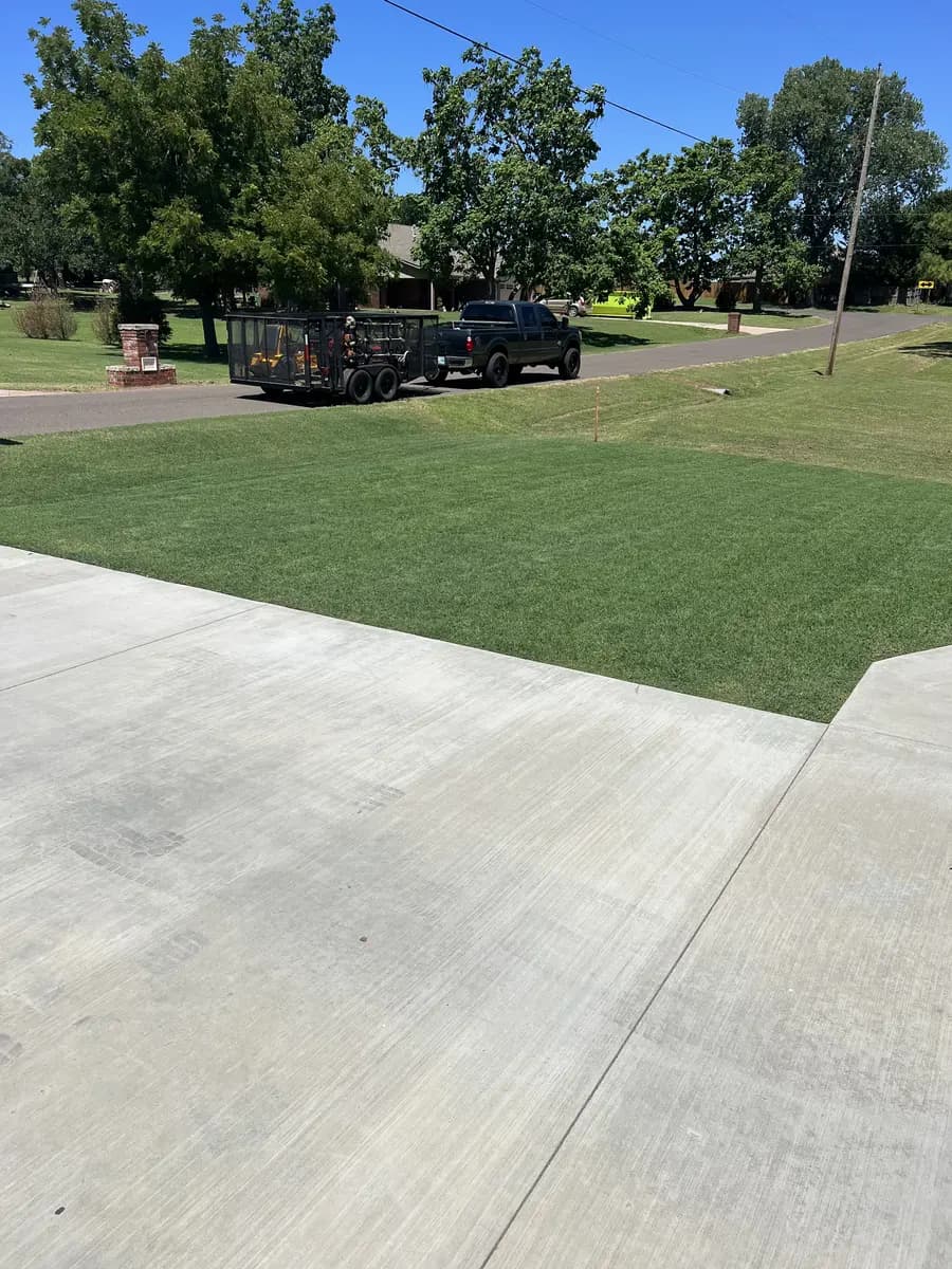 Large shared green space maintained for a managed property
